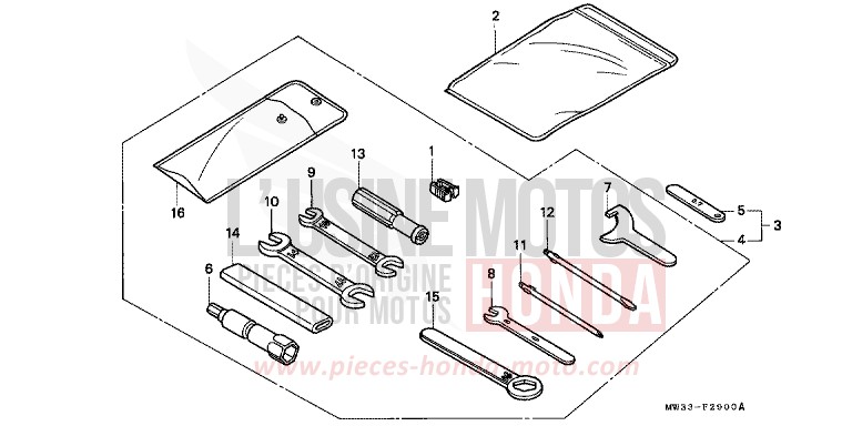 OUTILS de CB Seven Fifty NOIR (NH1) 1992